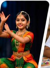 Student performing classical dance