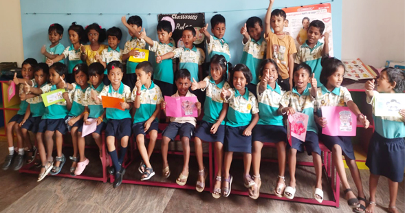 Students learning in classroom